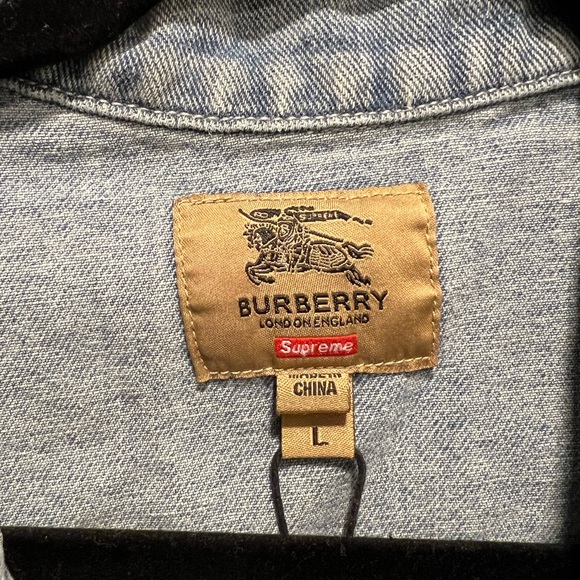 Burberry supreme Jean jacket size L - Picture 5 of 6